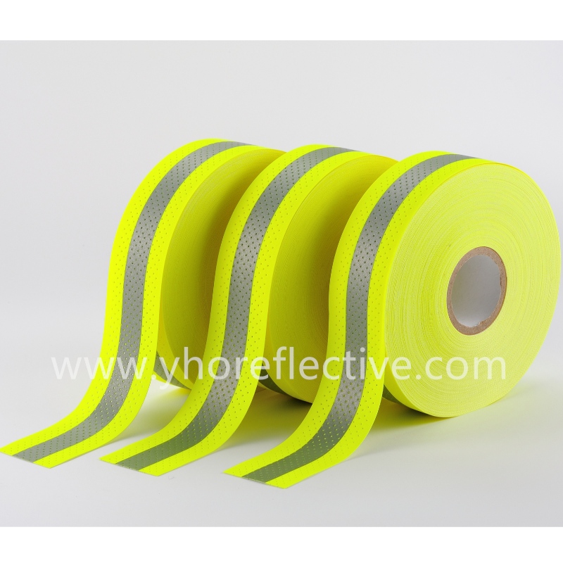 Y-7002H Flame retardant warning tape with holes